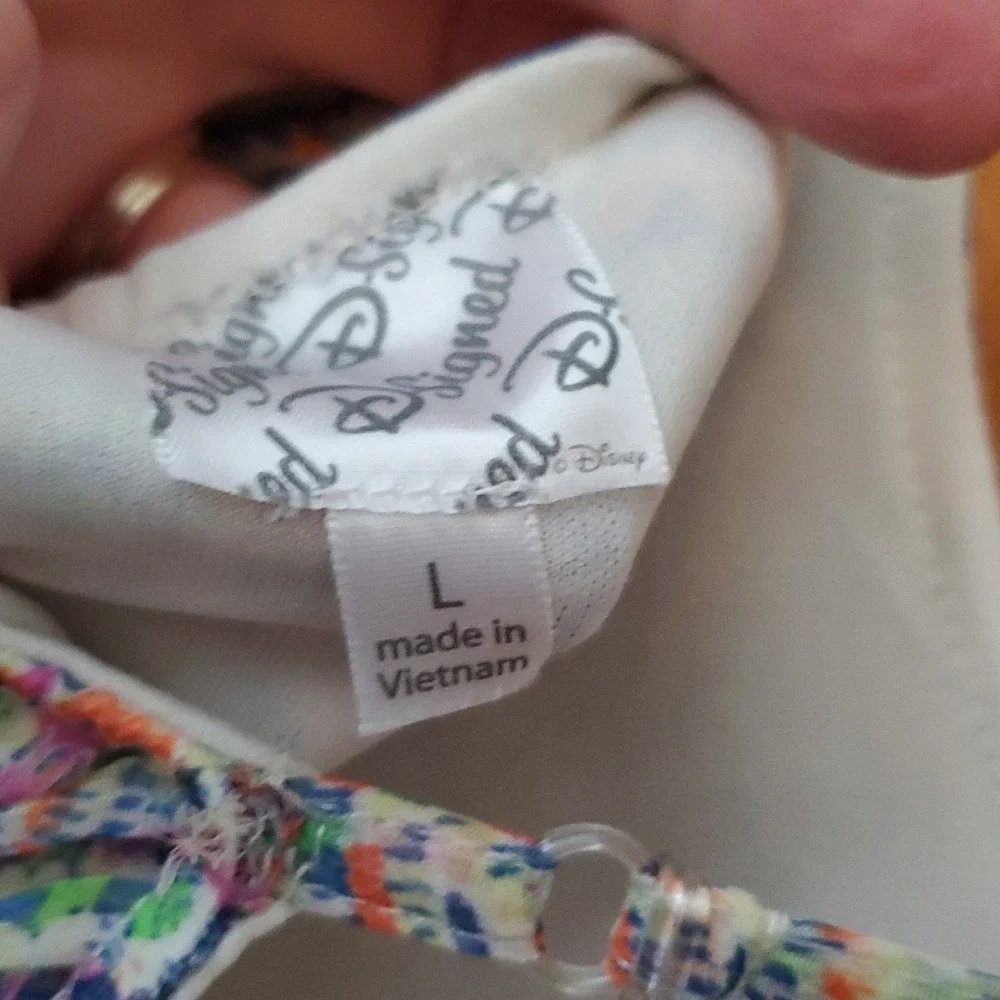 Disney D-Signed High Low Flowy‎ Spaghetti Strap Dress Size Large